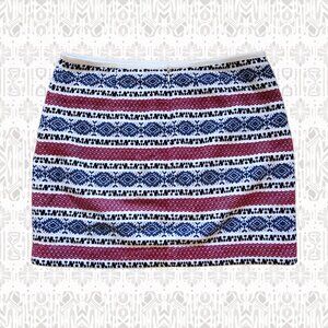 ✨ Madewell Gamine Jacquard Embroidered Striped Mini Skirt Size 10✨